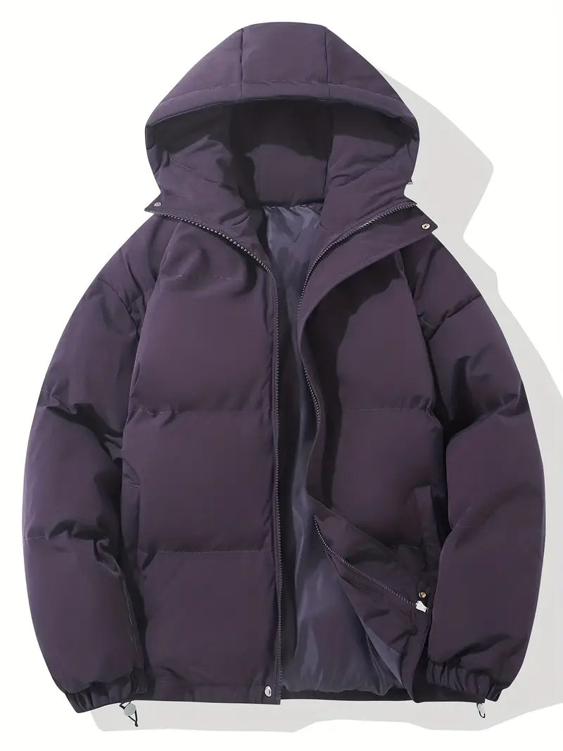 Women's Winter Puffer Jacket - Warm Hooded Outerwear