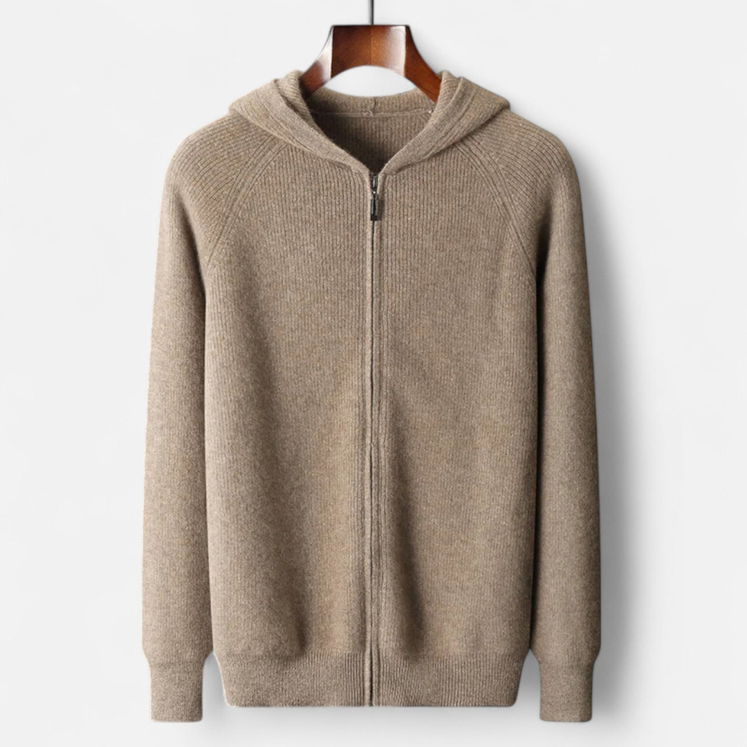 Men’s Knit Zip Hoodie | Stylish