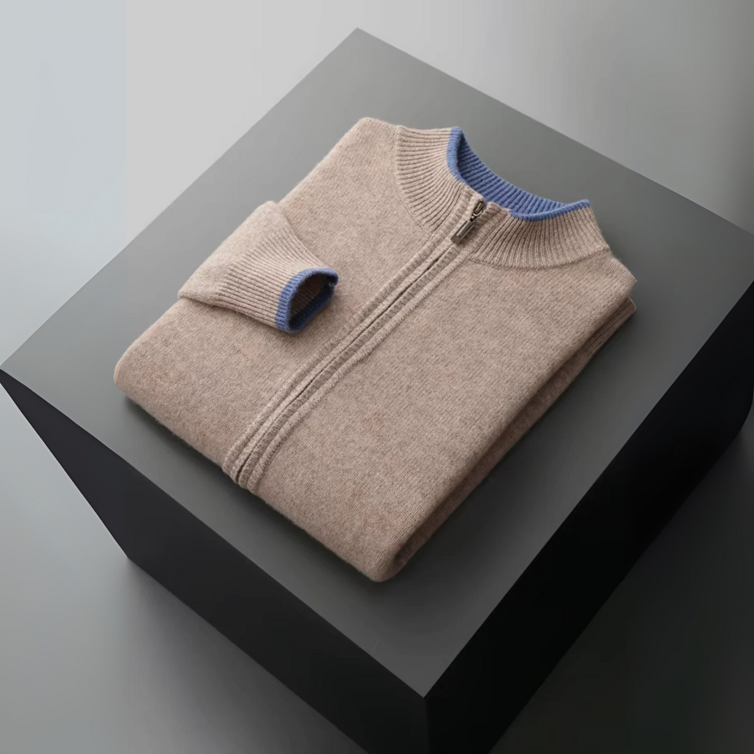 Nurozis | Men’s Merino Zip Cardigan