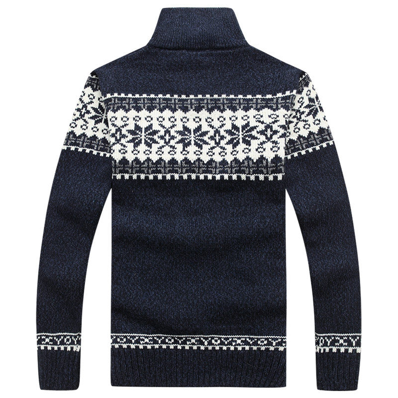 Men’s Zip-Up Winter Sweater | Classic