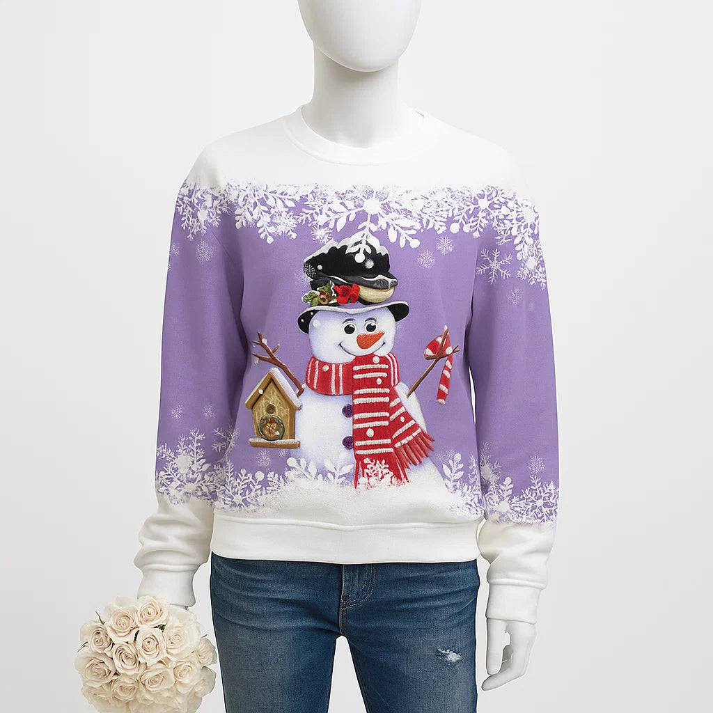 Women’s Snowman Christmas Sweater | Festive Knitwear
