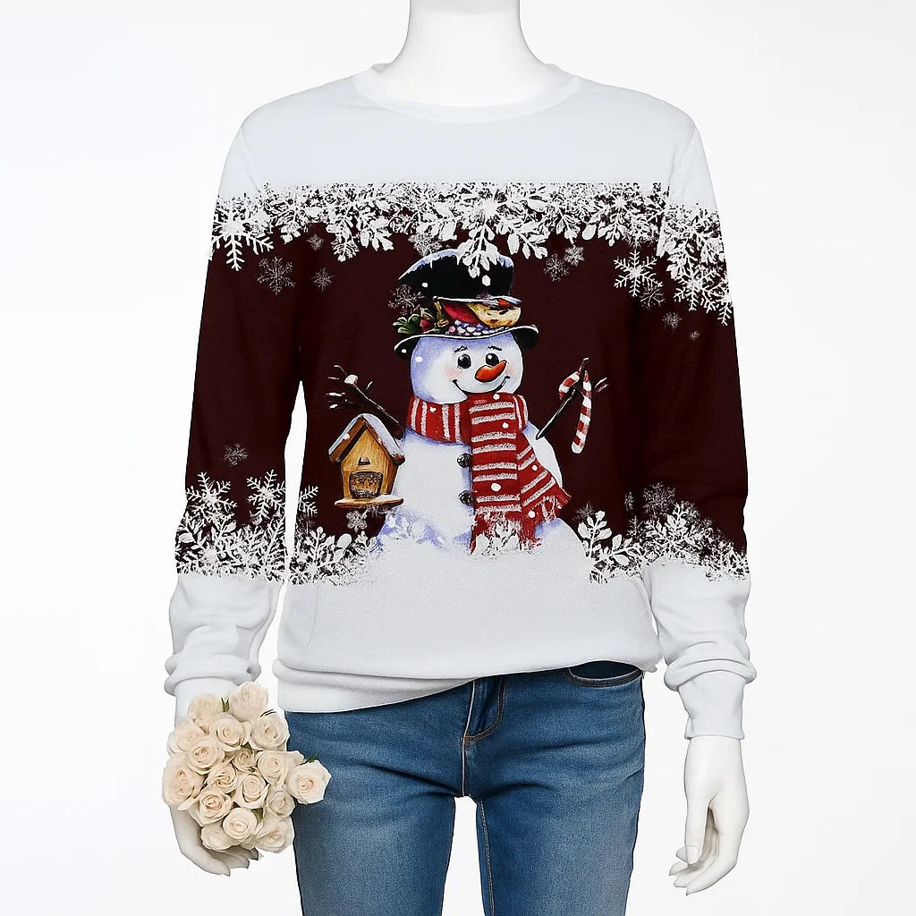 Women’s Snowman Christmas Sweater | Festive Knitwear