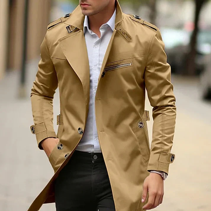 Matthew – eleganter frühlings-trenchcoat für herren