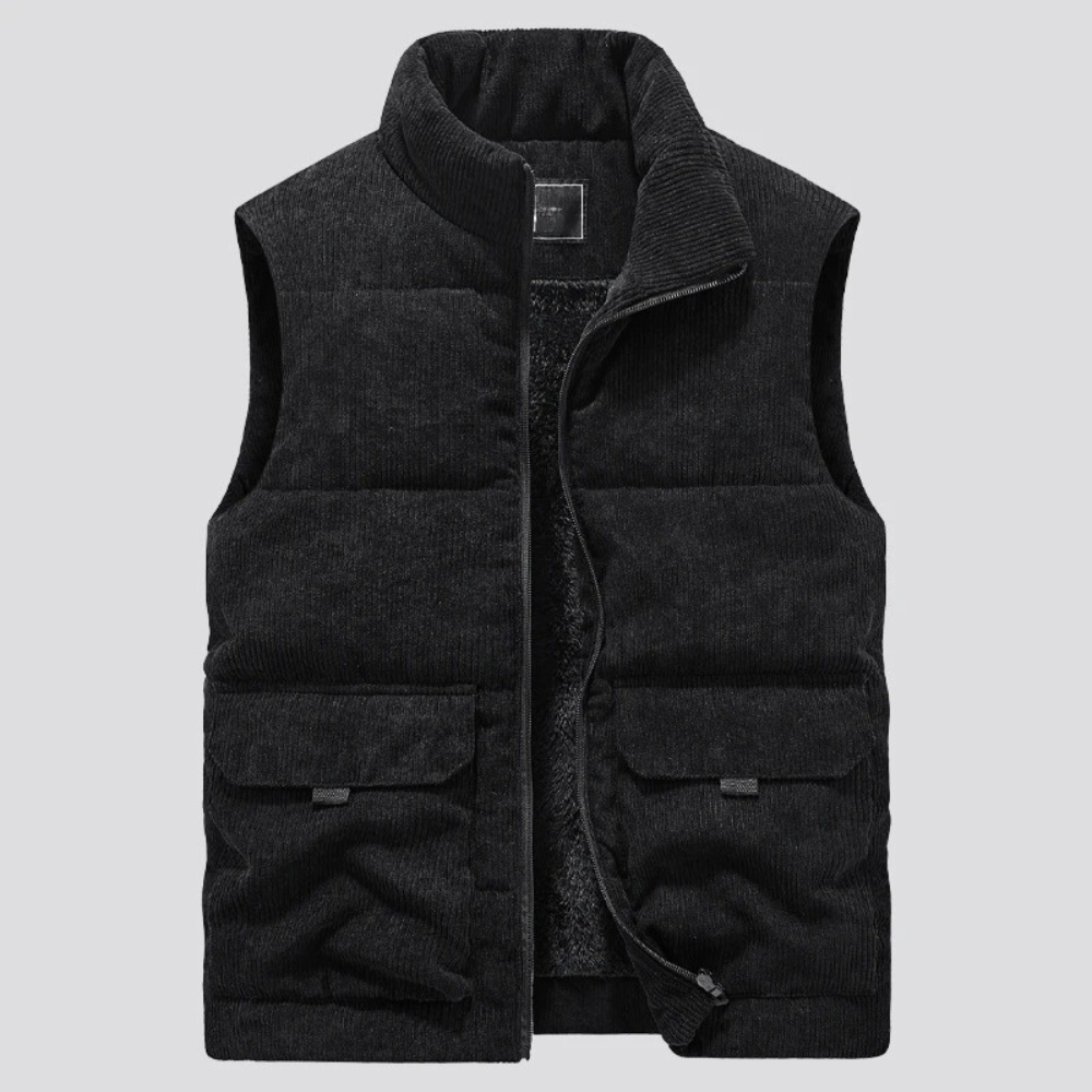 Van Leeuwen | Corduroy bodywarmer voor heren