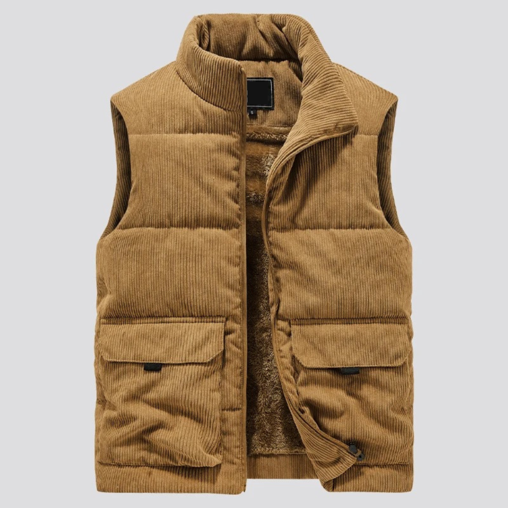 Van Leeuwen | Corduroy bodywarmer voor heren