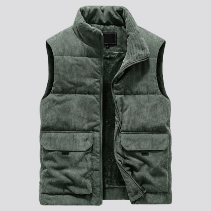 Van Leeuwen | Corduroy bodywarmer voor heren