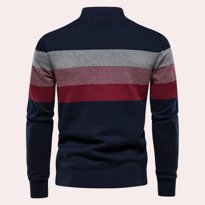 Calvijn | trendy gestreepte herensweater