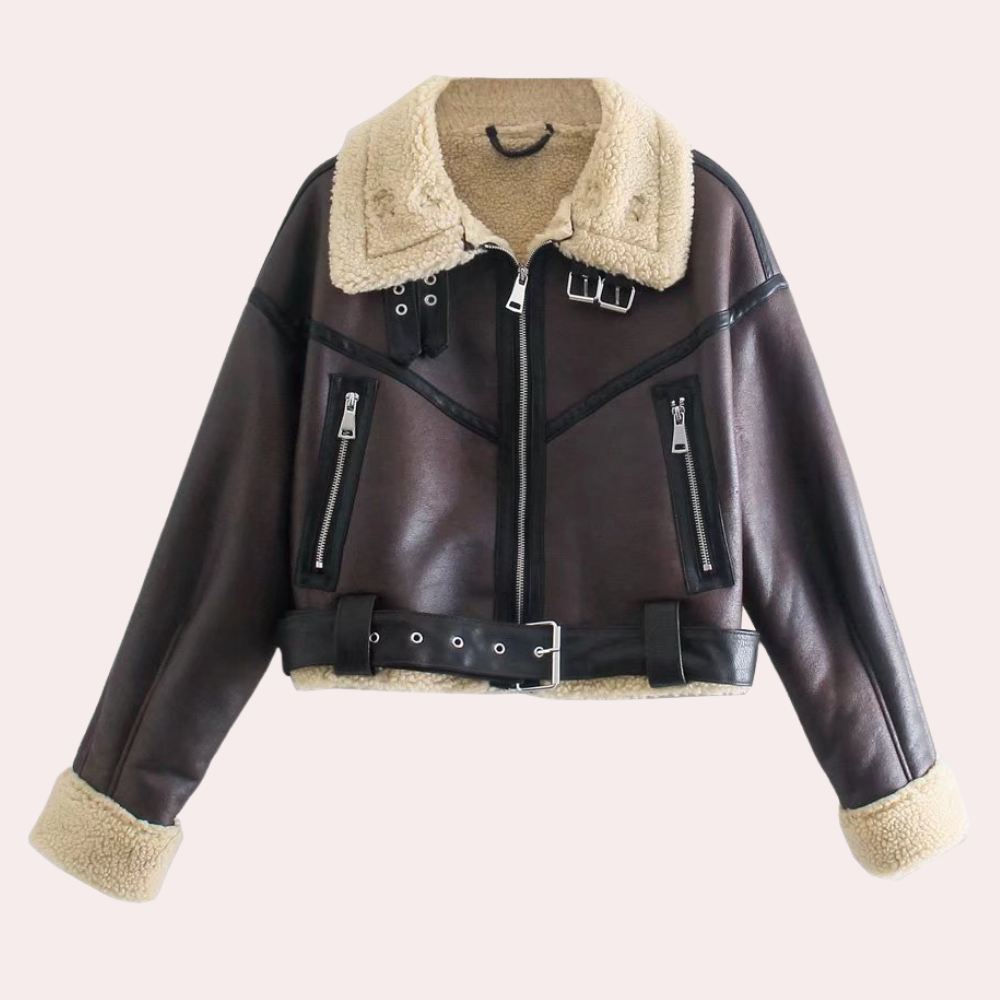 Women’s Belted Flight Jacket | Warm