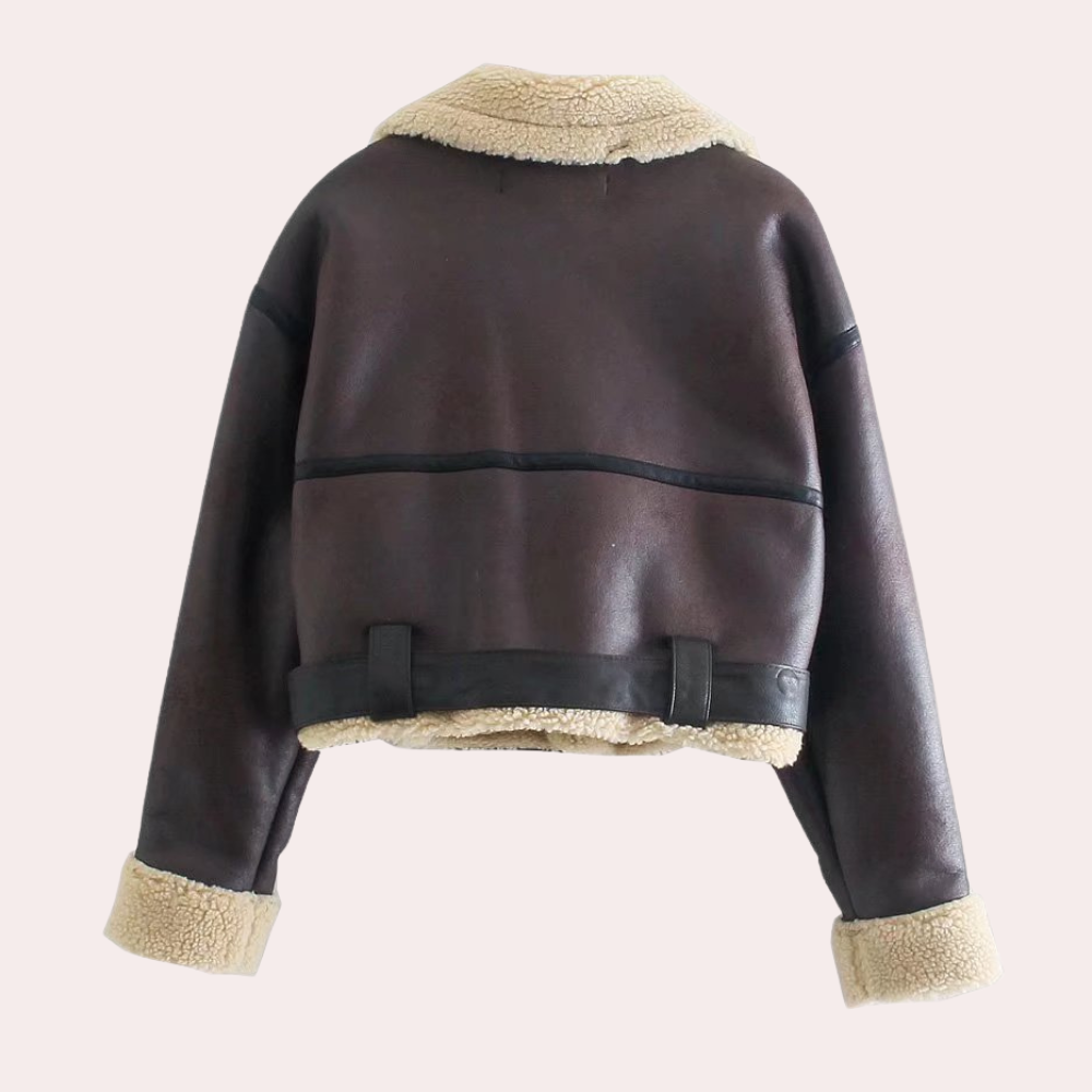 Women’s Belted Flight Jacket | Warm