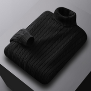 Men’s High-Neck Knit Sweater | Comfortable