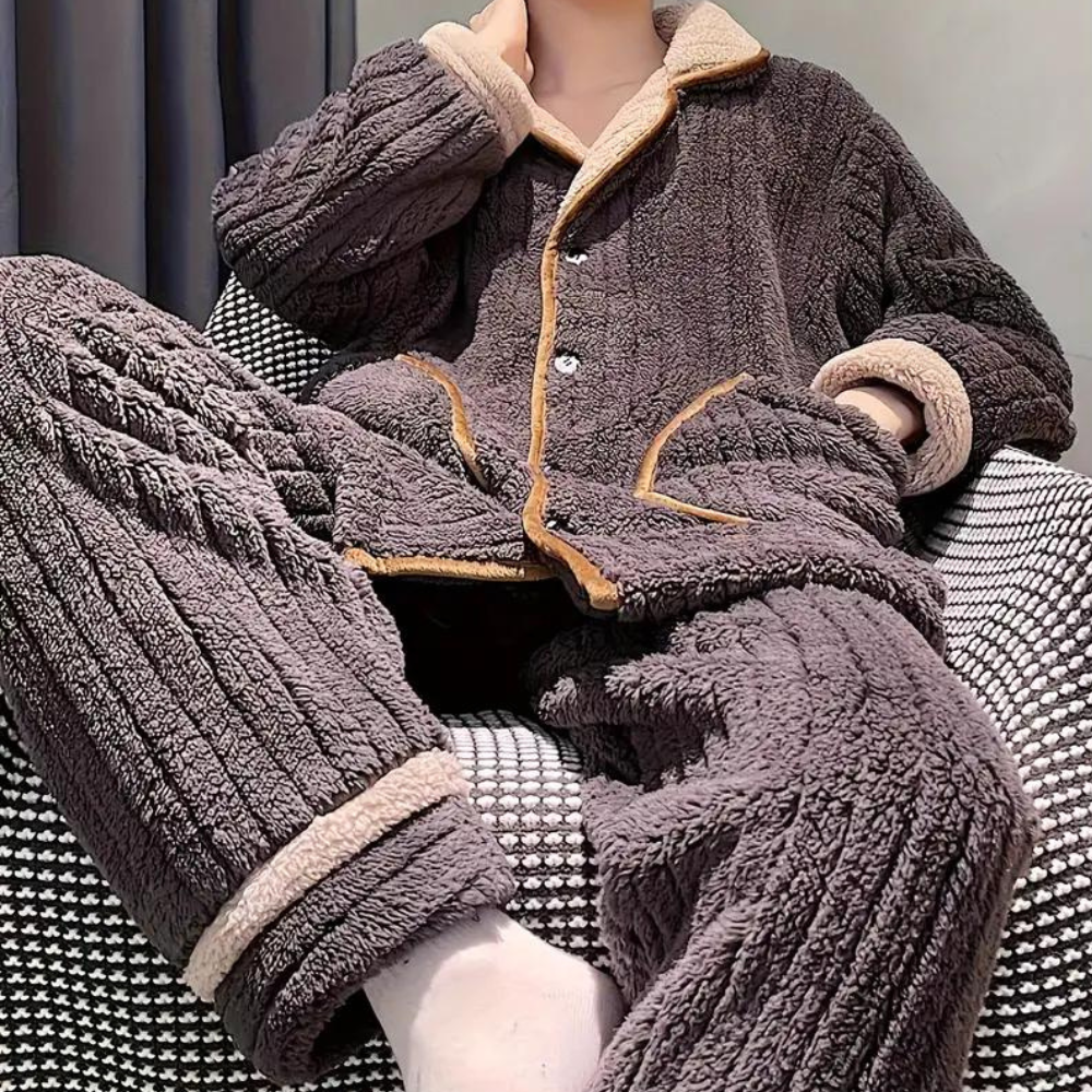 Men’s Quilted Lounge Pajama Set | Comfort