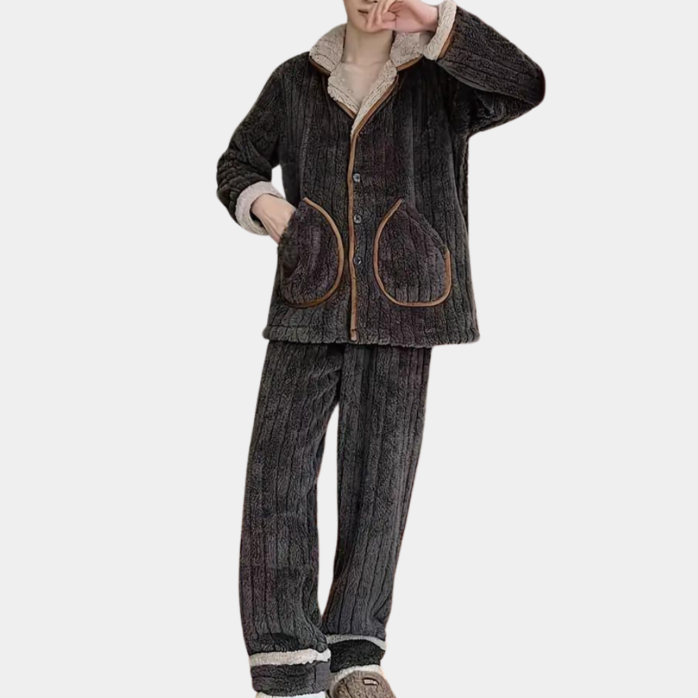 Men’s Quilted Lounge Pajama Set | Comfort