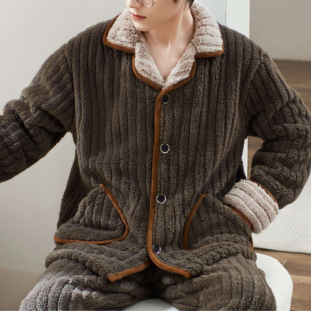 Men’s Quilted Lounge Pajama Set | Comfort