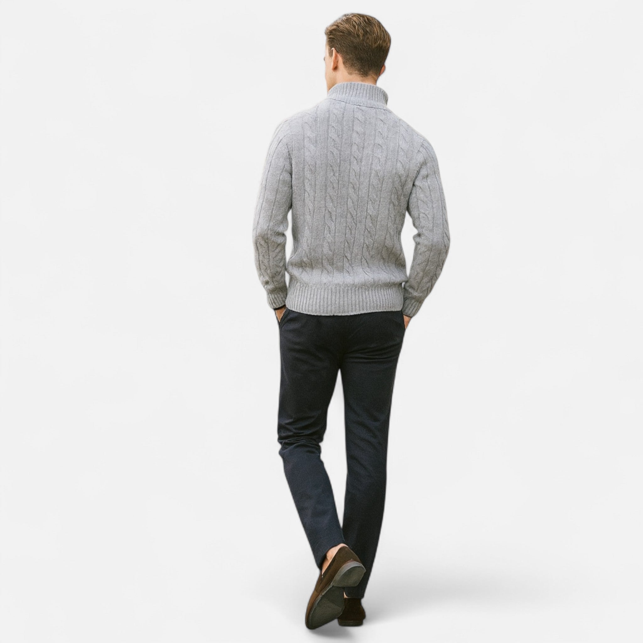 Nurozis | Men’s Merino Half Zip Sweater