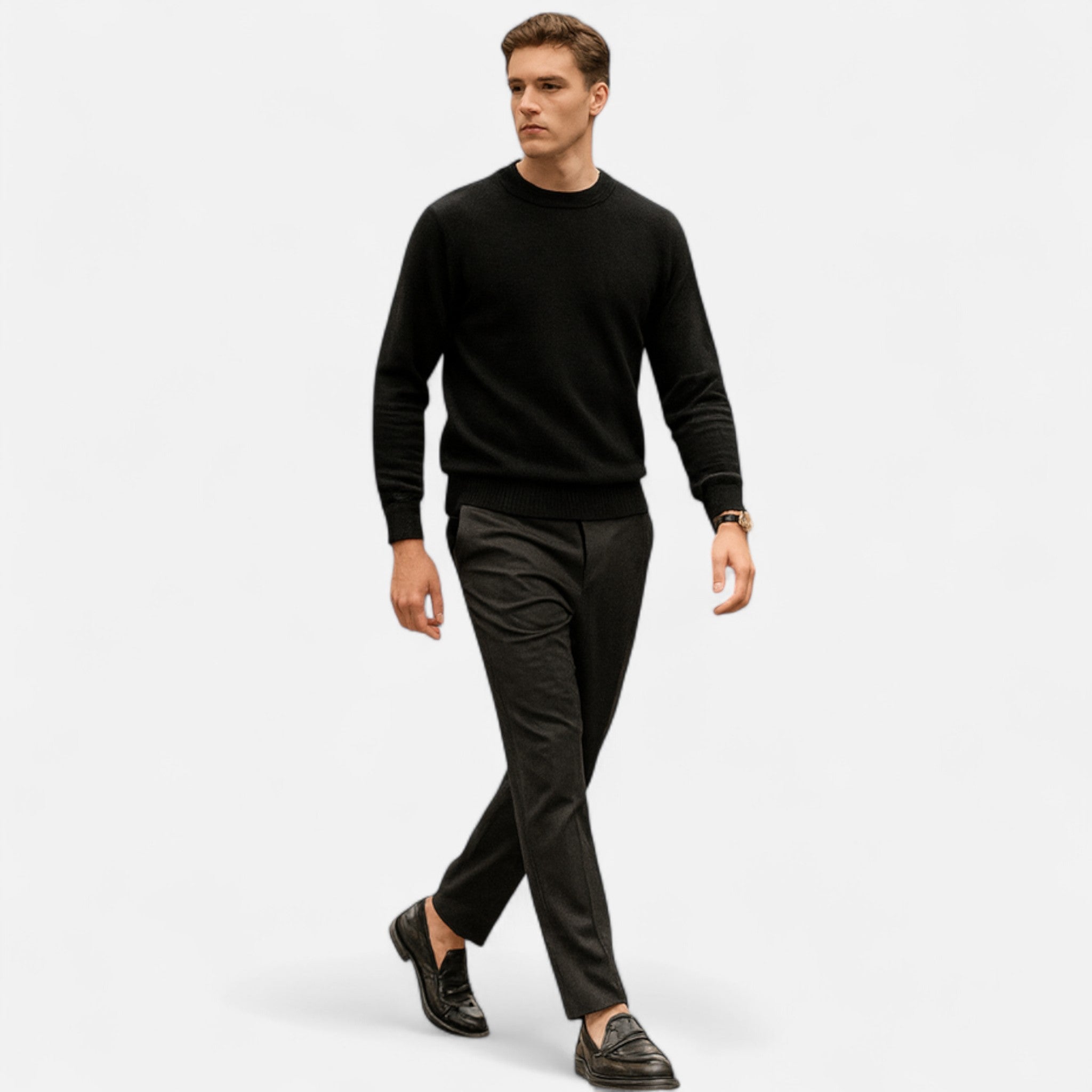 Nurozis | Men’s Wool Crew Neck Sweater