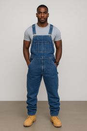 Men's Casual Denim Multi-pocket Overall