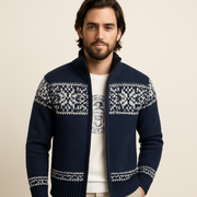 Men’s Zip-Up Winter Sweater | Classic