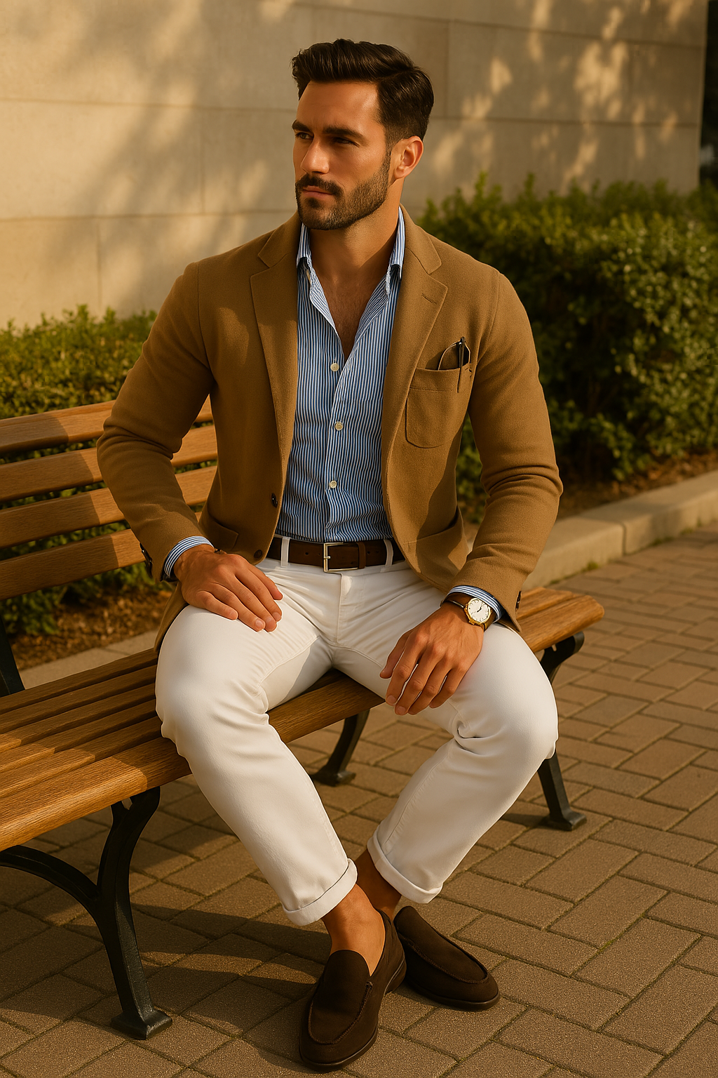 Nurozis - Stylish men's blazer with casual button pockets and Lapel collar