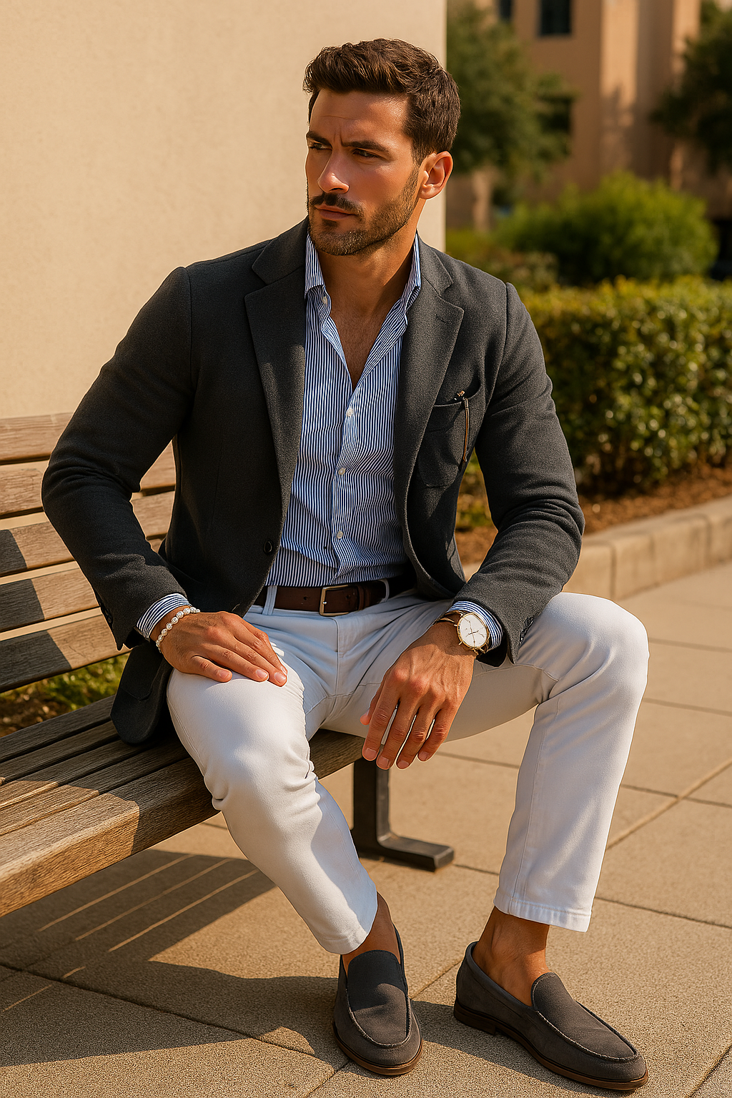 Nurozis - Stylish men's blazer with casual button pockets and Lapel collar