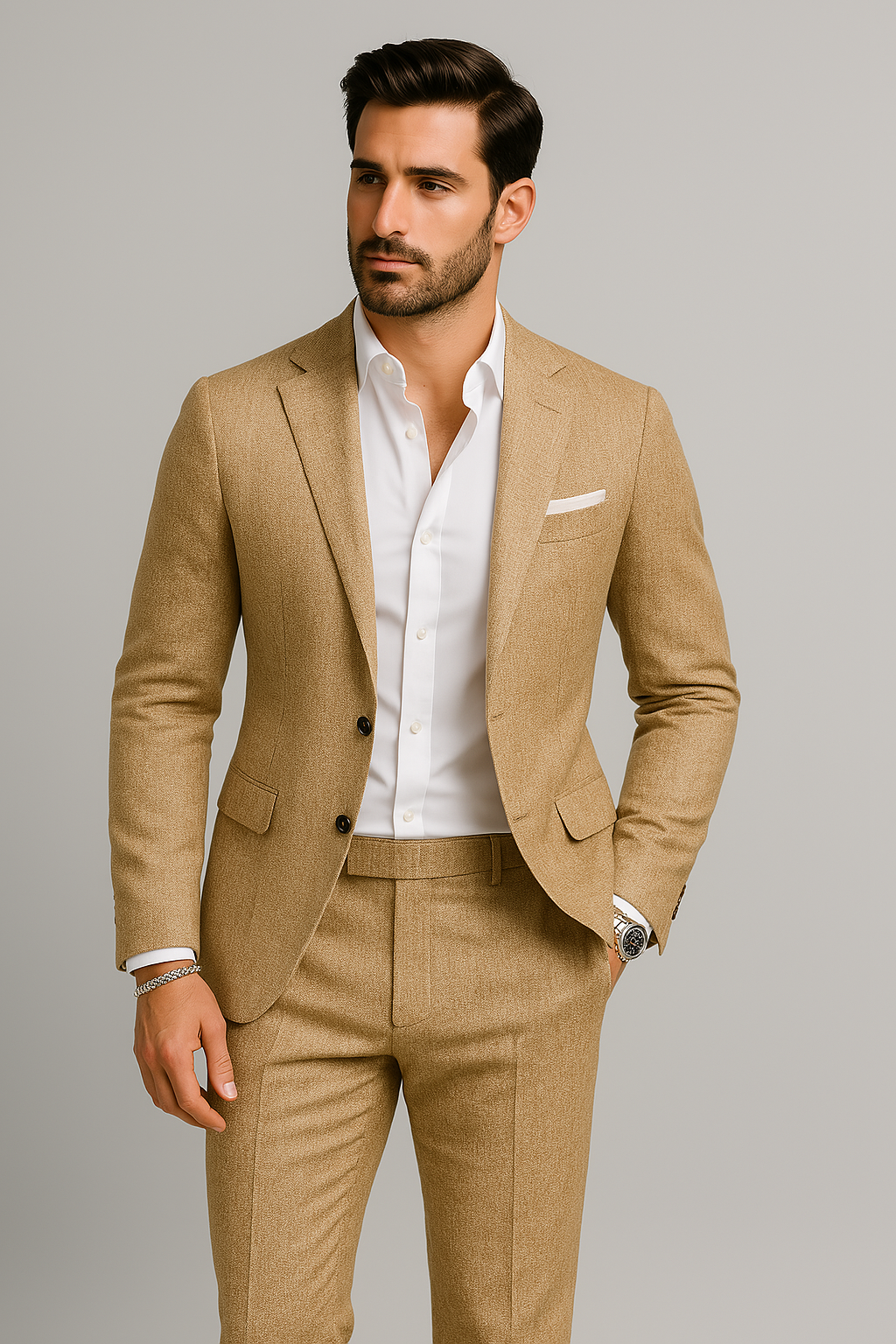 Nurozis | Elegant Linen Suit for Men