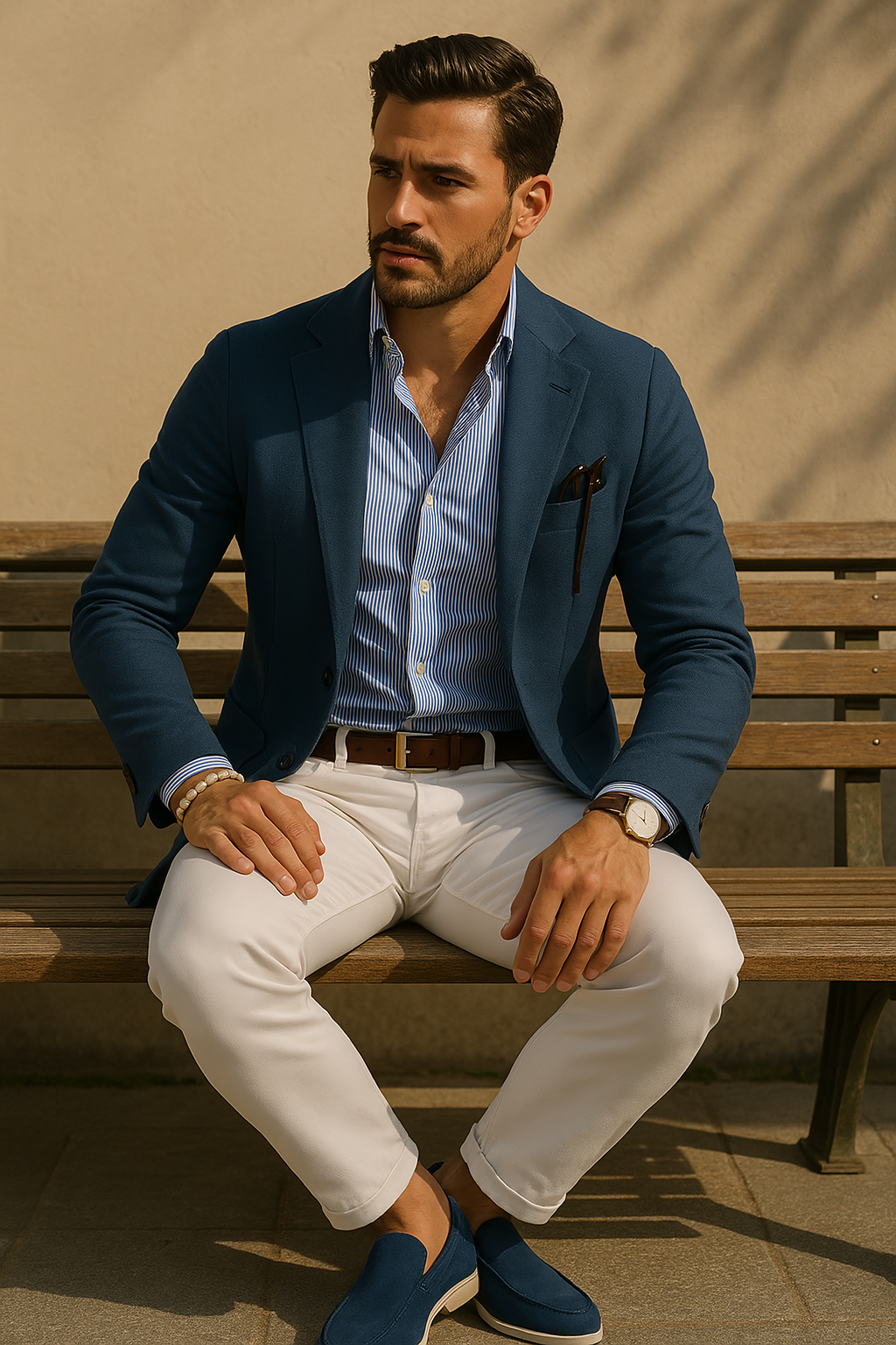 Nurozis - Stylish men's blazer with casual button pockets and Lapel collar