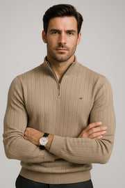 Nurozis | Half-Zip Knit Jumper for Men