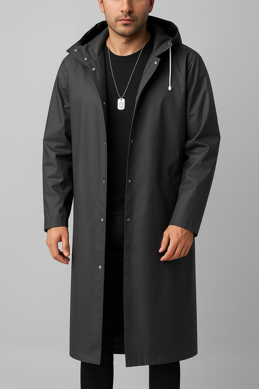 Men’s Long Waterproof EVA Raincoat