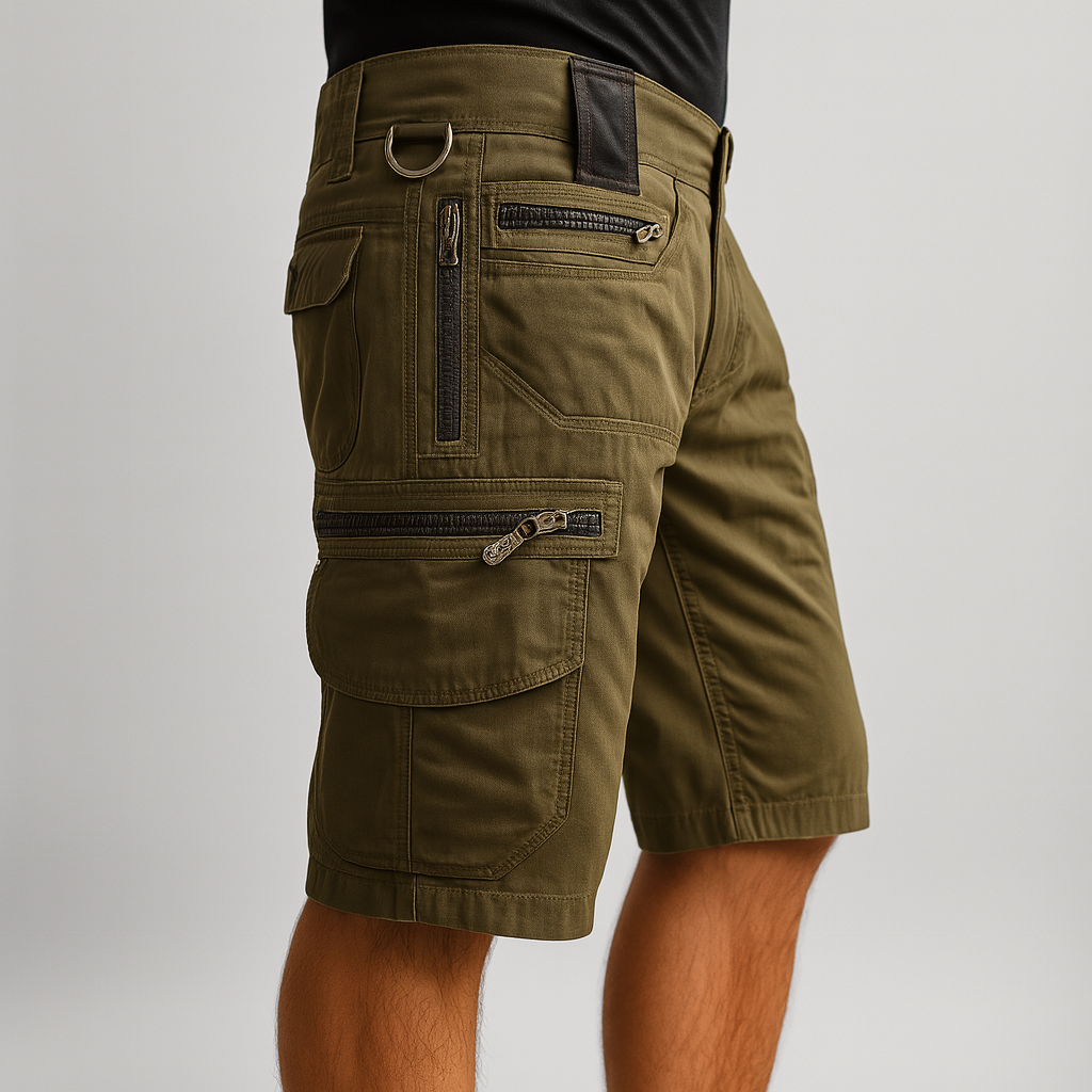 Men’s Utility Cargo Shorts – Multi-Pocket Comfort