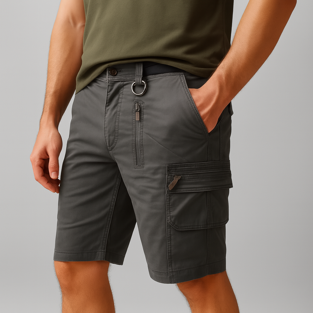 Men’s Utility Cargo Shorts – Multi-Pocket Comfort