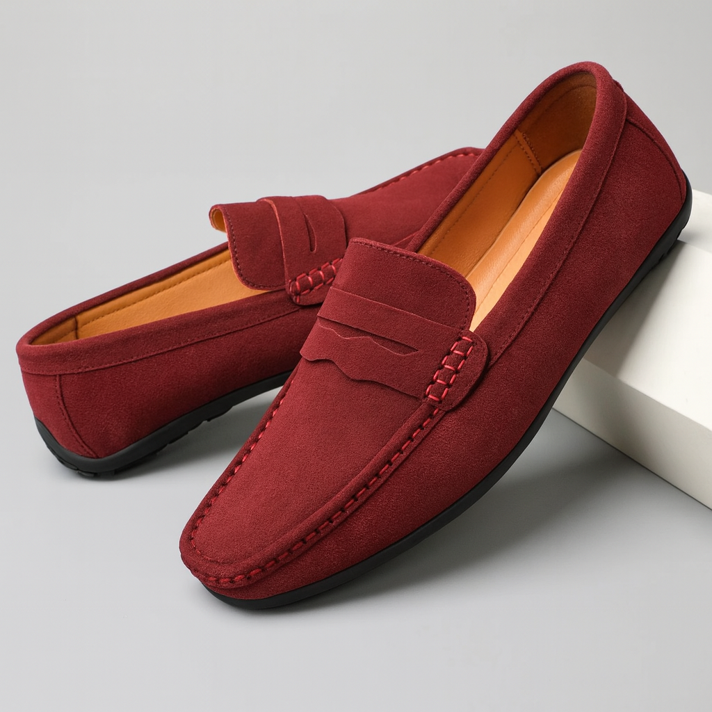 Nurozis | Retro Suède Loafers For Men