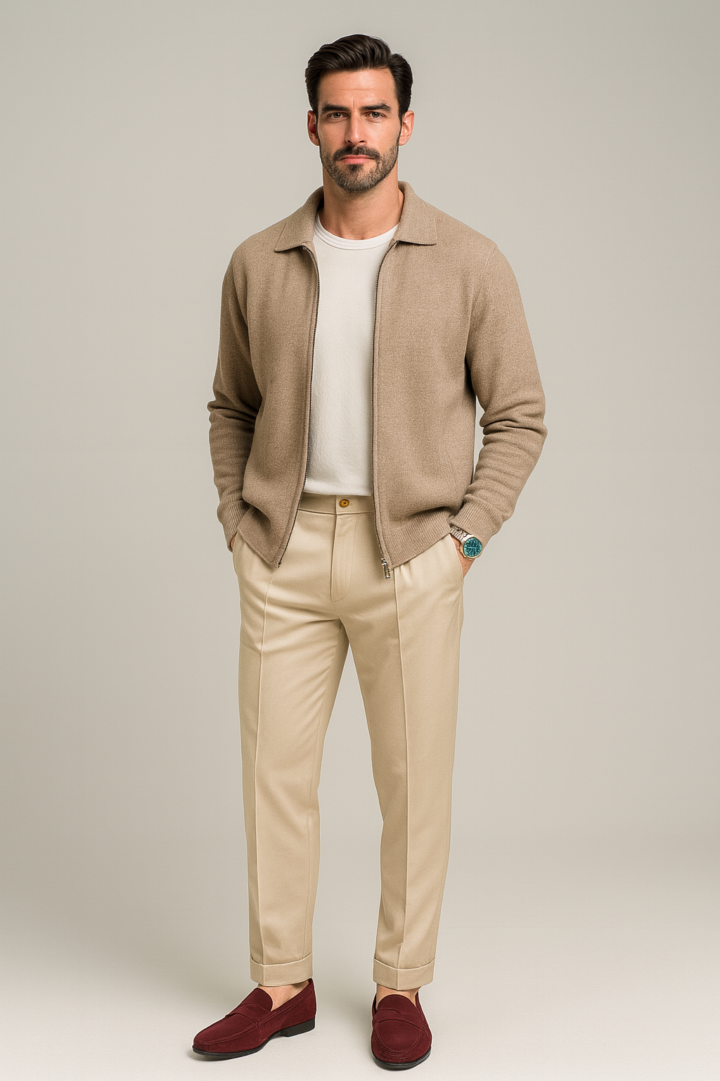 Nurozis | Pure Knitted Wool Cardigan