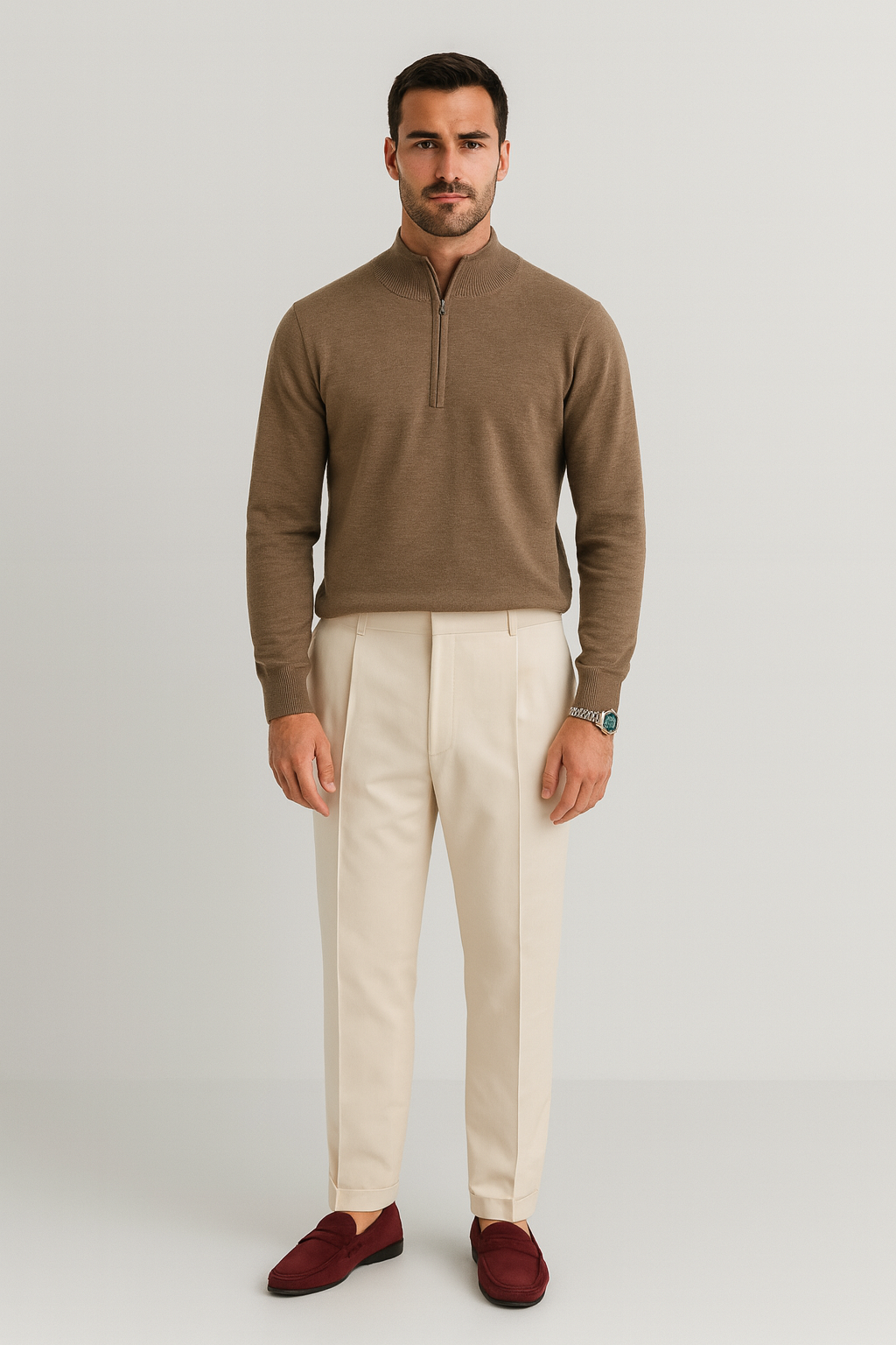 Nurozis | Ribbed Knit Pullover