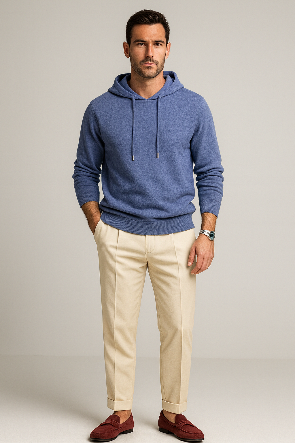 Nurozis | Men’s Monaco Merino Wool Hoodie