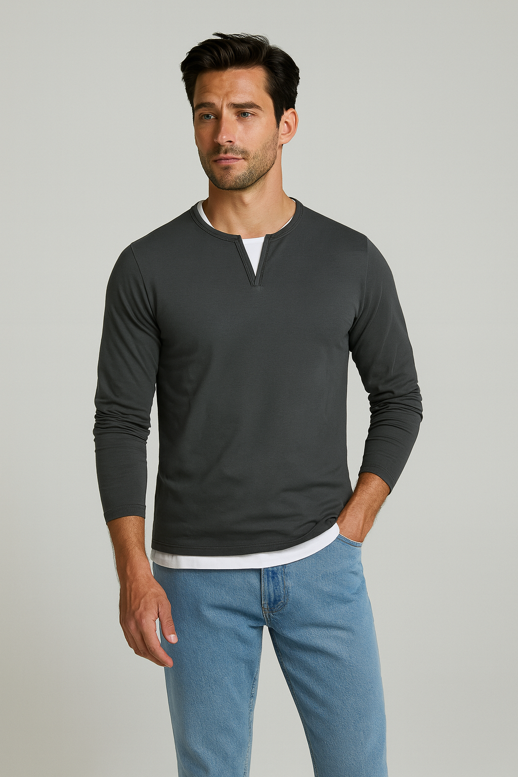 Nurozis | Premium Cotton V-Neck Jumper