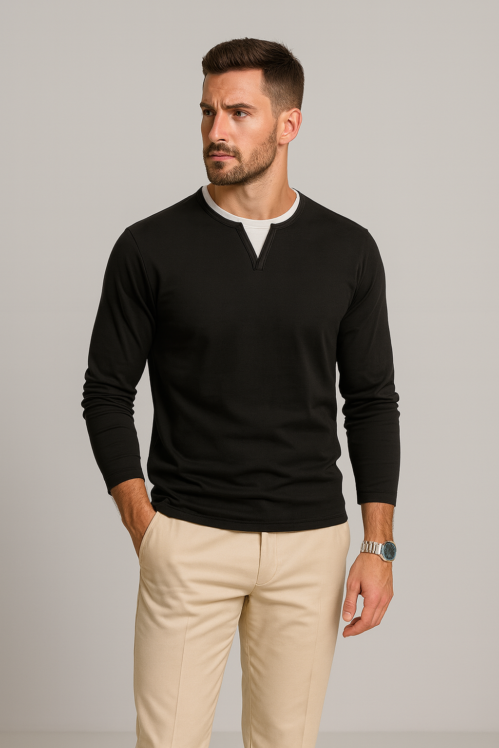 Nurozis | Premium Cotton V-Neck Jumper