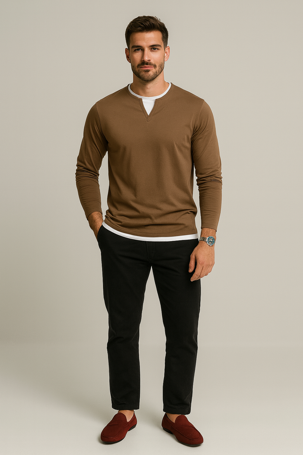 Nurozis | Premium Cotton V-Neck Jumper