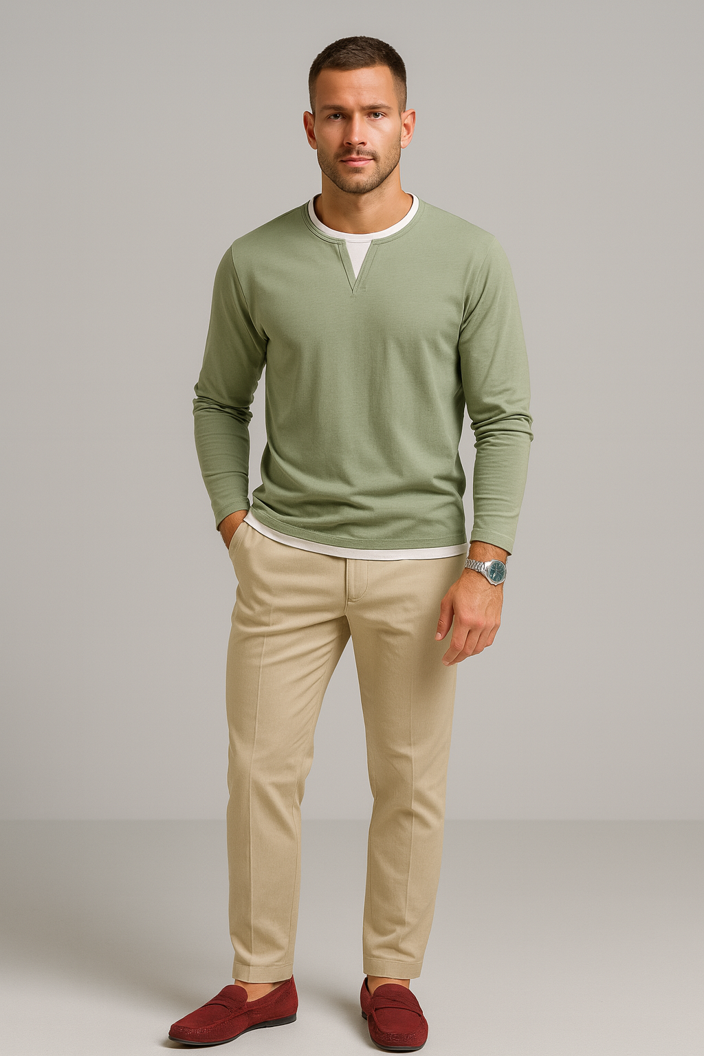 Nurozis | Premium Cotton V-Neck Jumper