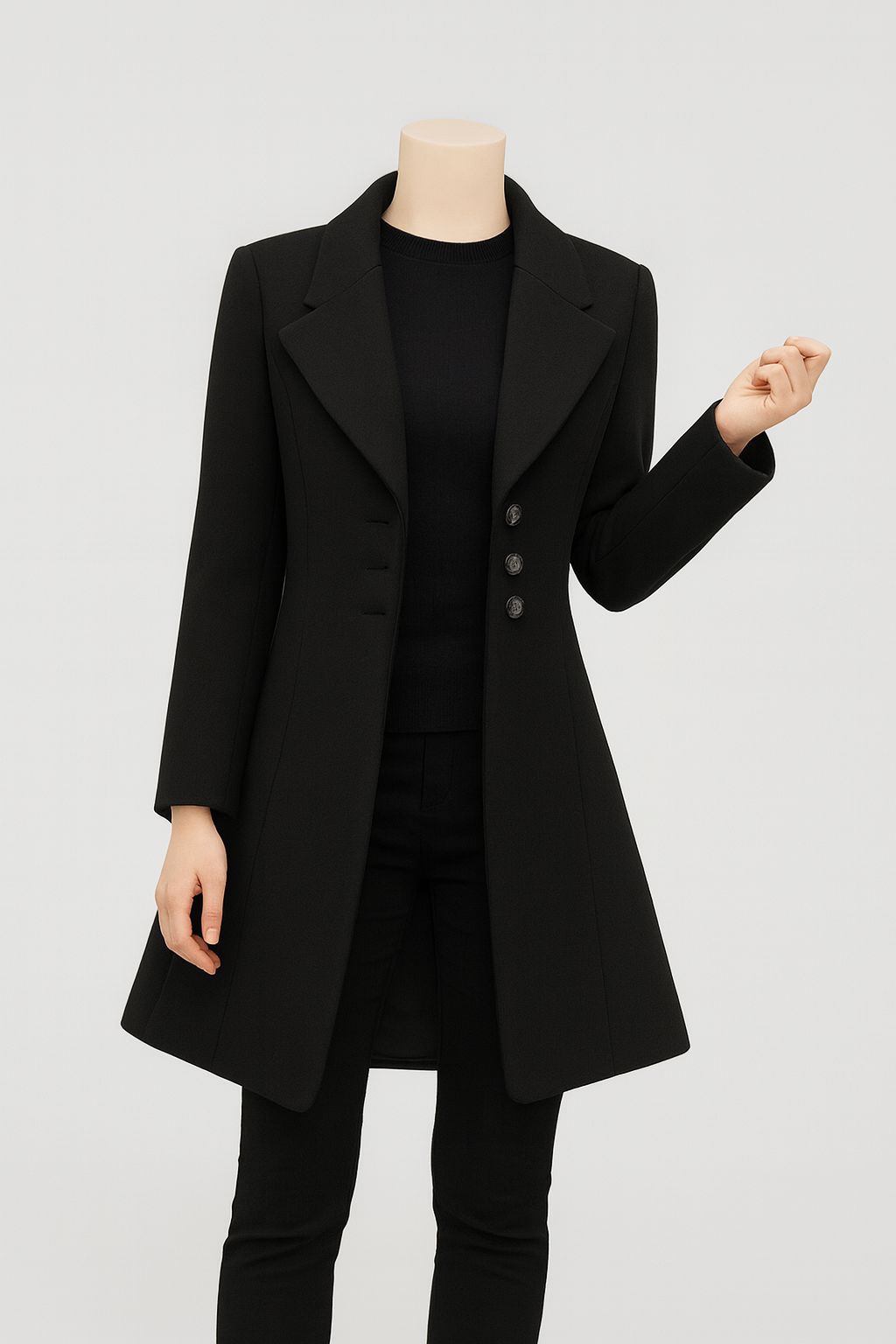 Nurozis | Women’s Elegant Long Wool Coat