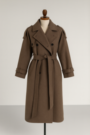 Nurozis | Belted Wool Trench Coat