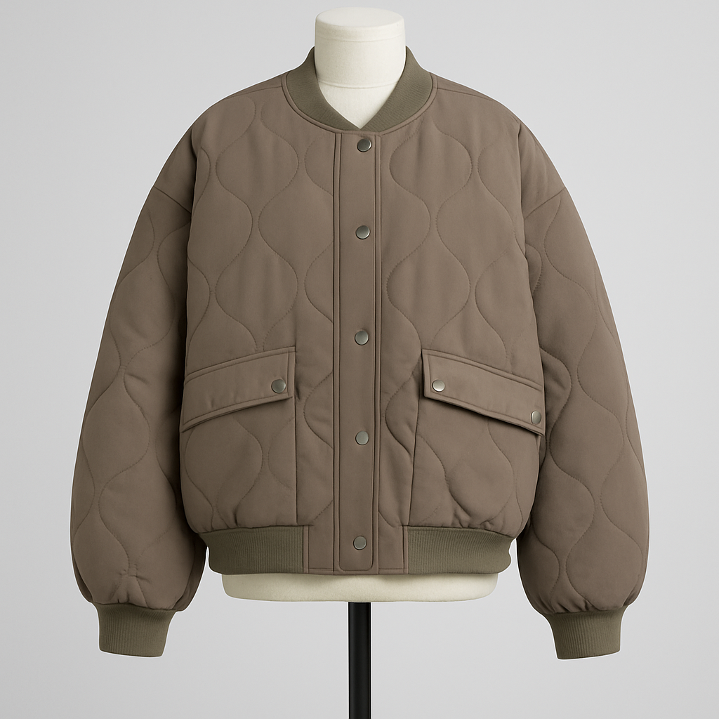 Nurozis Quilted Bomber Jacket