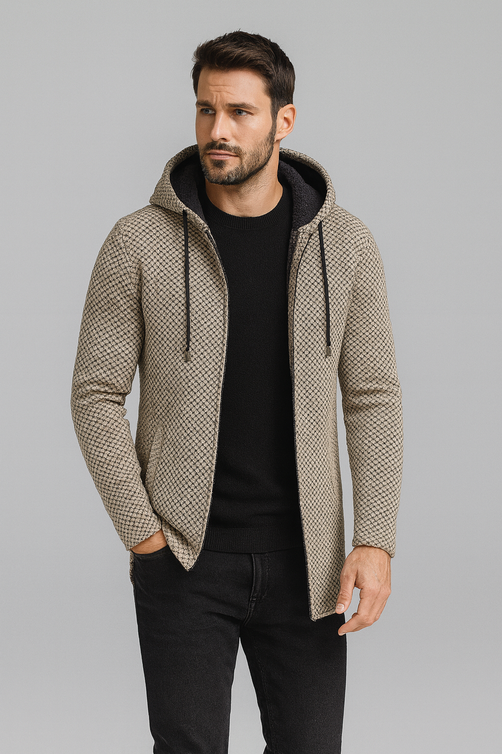 Nurozis | Ronnie Longline Hooded Cardigan