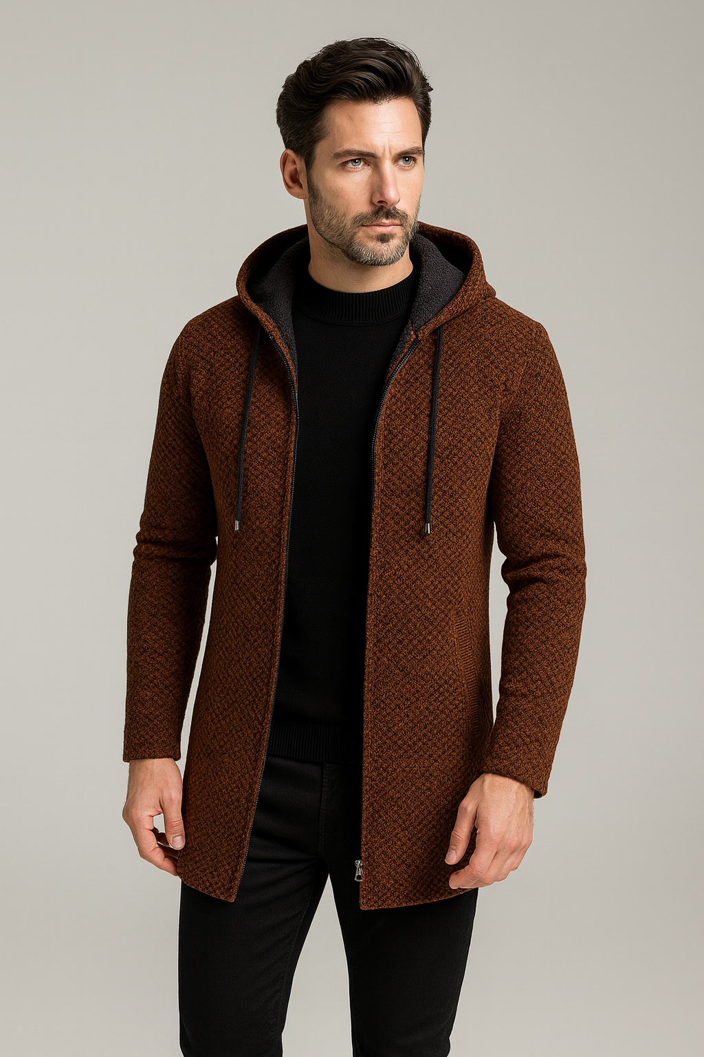 Nurozis | Ronnie Longline Hooded Cardigan