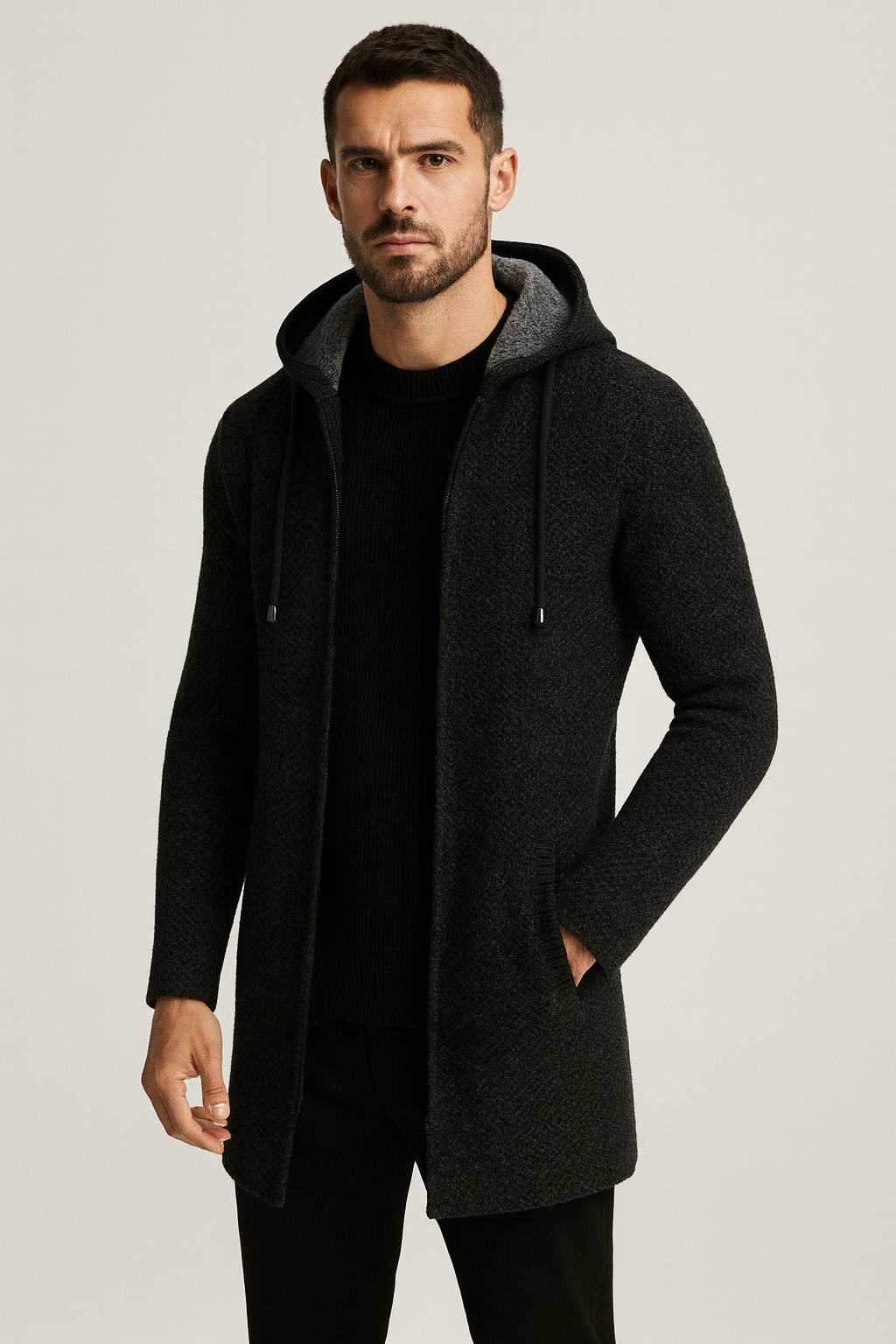 Nurozis | Ronnie Longline Hooded Cardigan