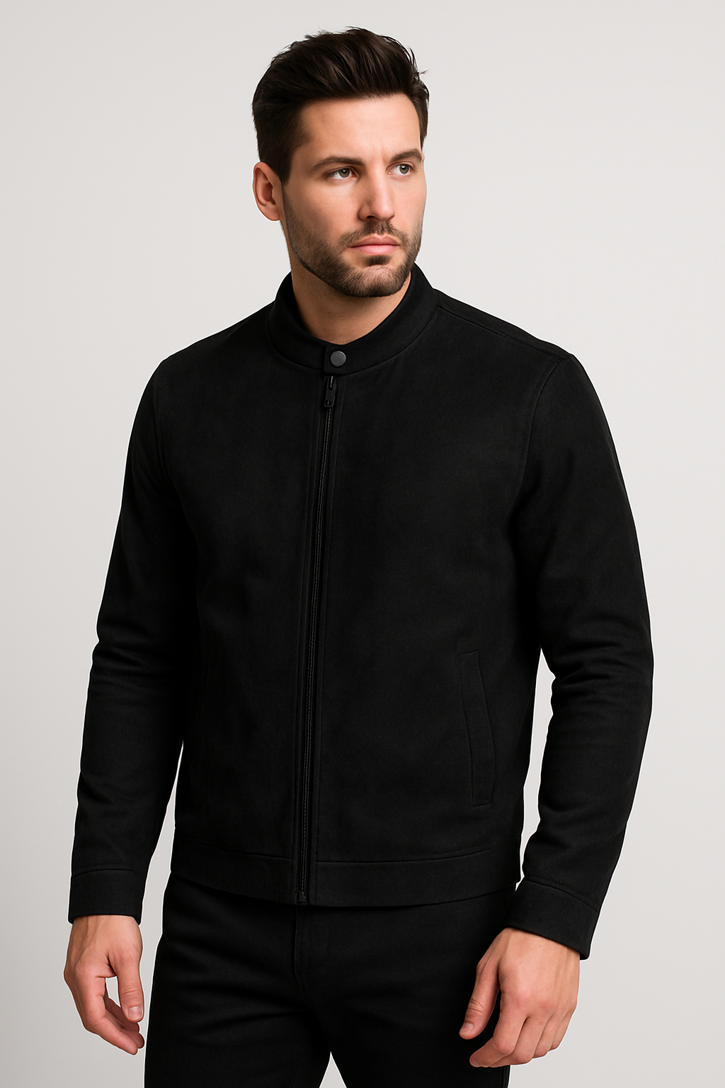 Nurozis | Suede-Look Jacket
