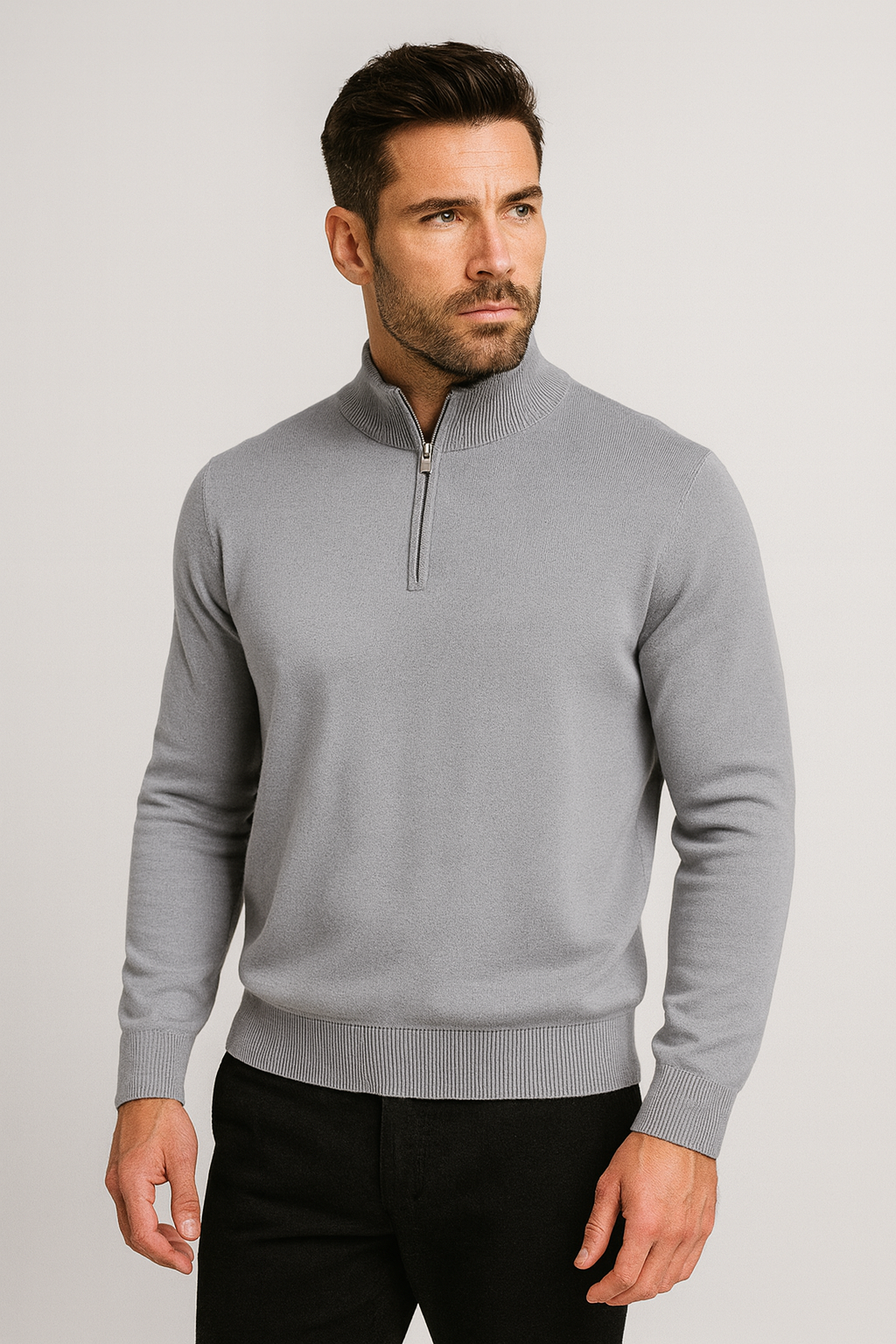 Nurozis | Merino Wool Half-Zip Jumper