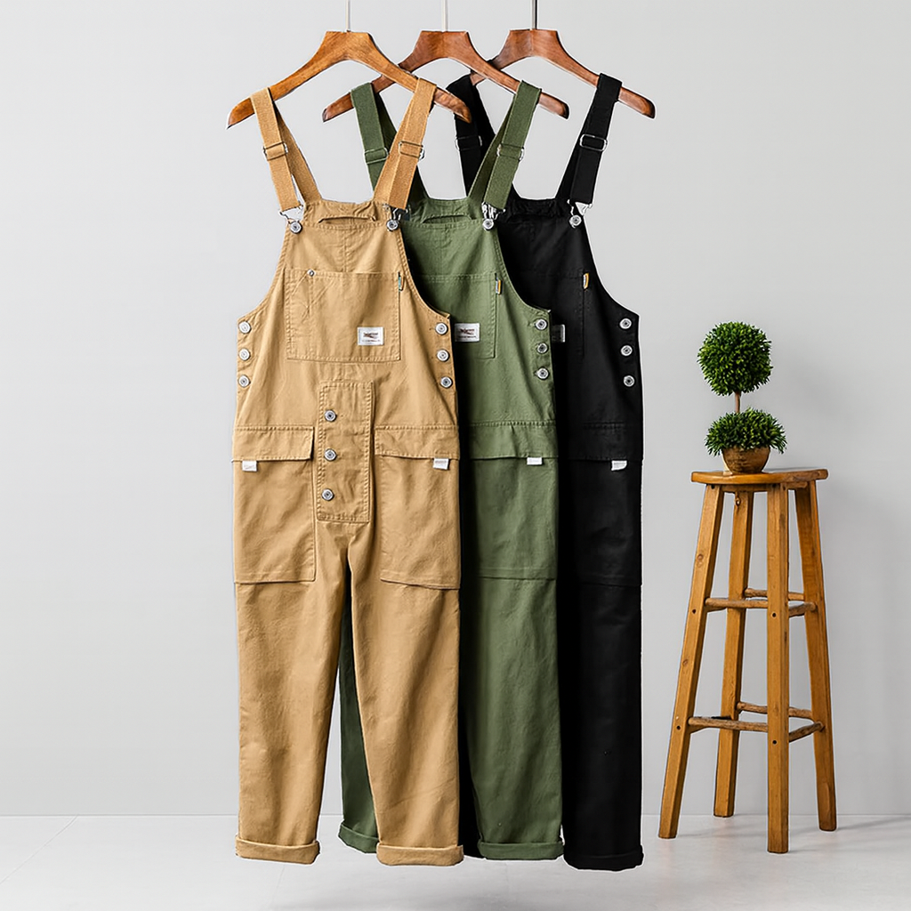 Nurozis | Men's Utility Cargo Overall with Pockets