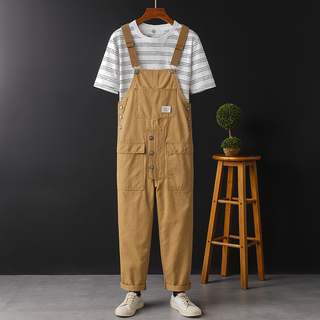 Nurozis | Men's Utility Cargo Overall with Pockets