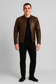 Nurozis | Refined Leather Jacket