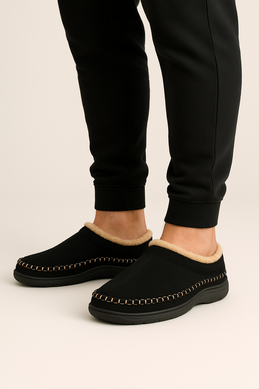 Men’s Winter Slip-On Slippers | Comfortable