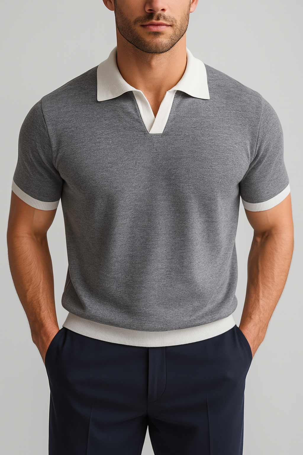 Men’s Elegant Casual Polo Shirt – Regular Fit